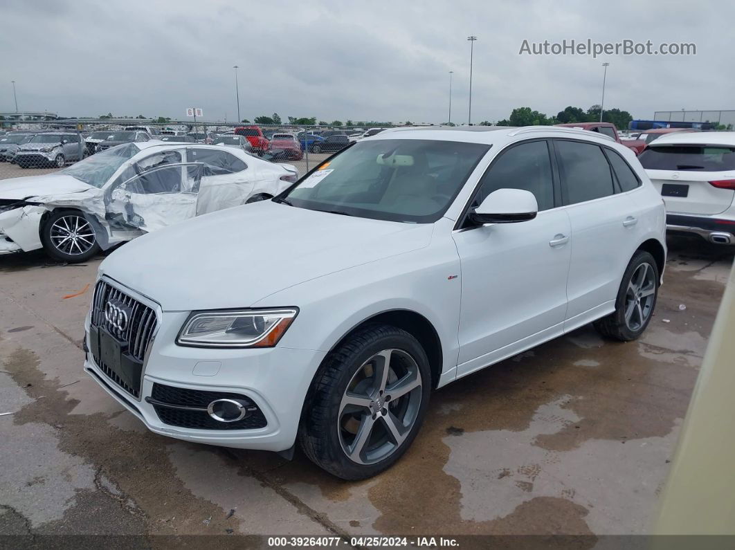 2016 Audi Q5 3.0t Premium Plus White vin: WA1D7AFP5GA136744