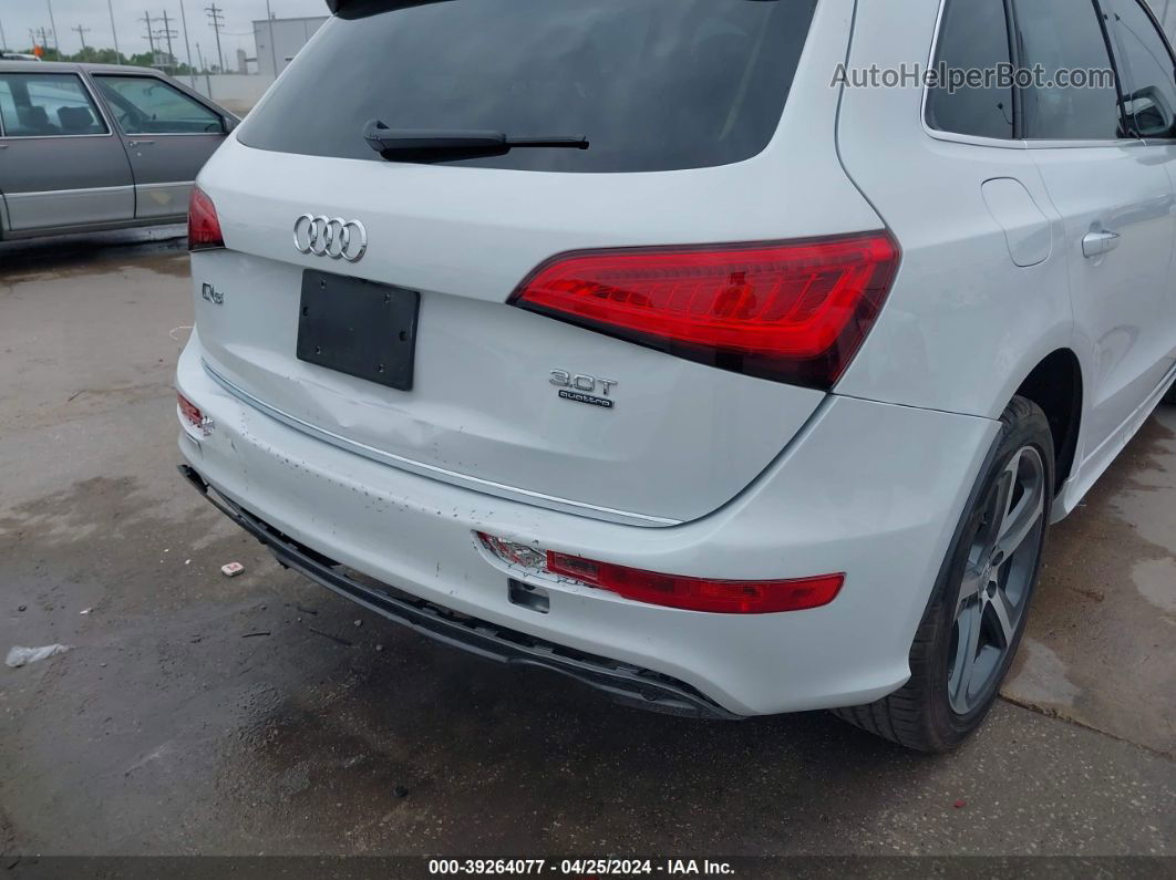 2016 Audi Q5 3.0t Premium Plus White vin: WA1D7AFP5GA136744