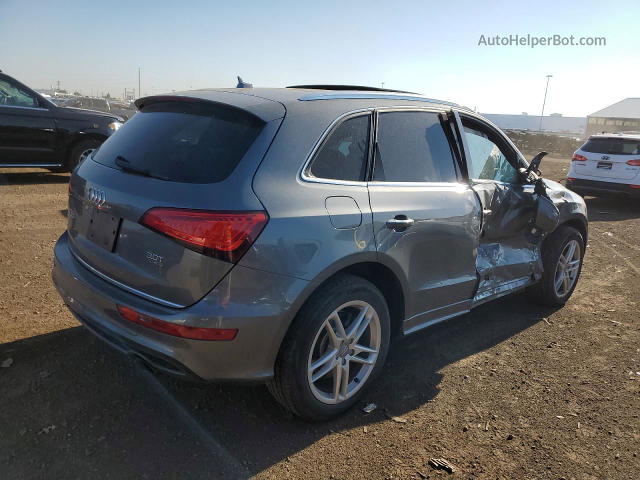 2016 Audi Q5 Premium Plus S-line Серый vin: WA1D7AFP6GA047989