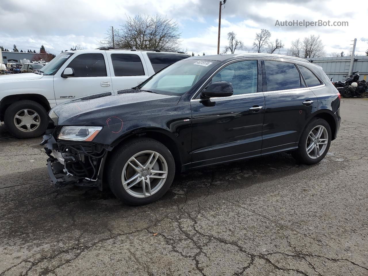 2016 Audi Q5 Premium Plus S-line Черный vin: WA1D7AFP7GA096506