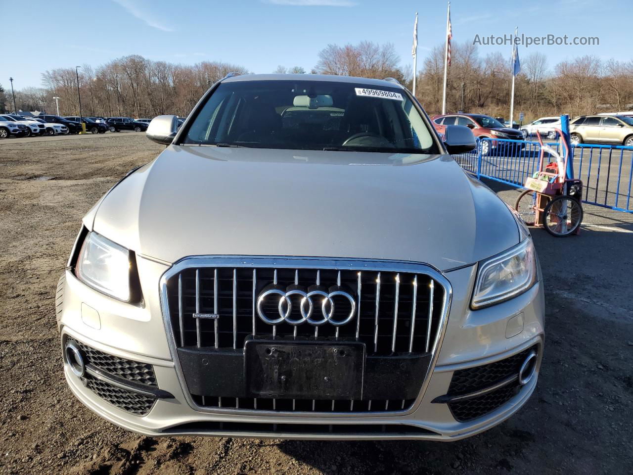 2016 Audi Q5 Premium Plus S-line Серебряный vin: WA1D7AFP8GA091962