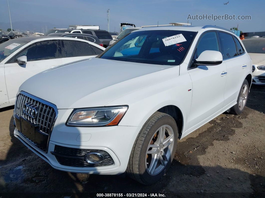 2016 Audi Q5 3.0t Premium Plus White vin: WA1D7AFP9GA089931