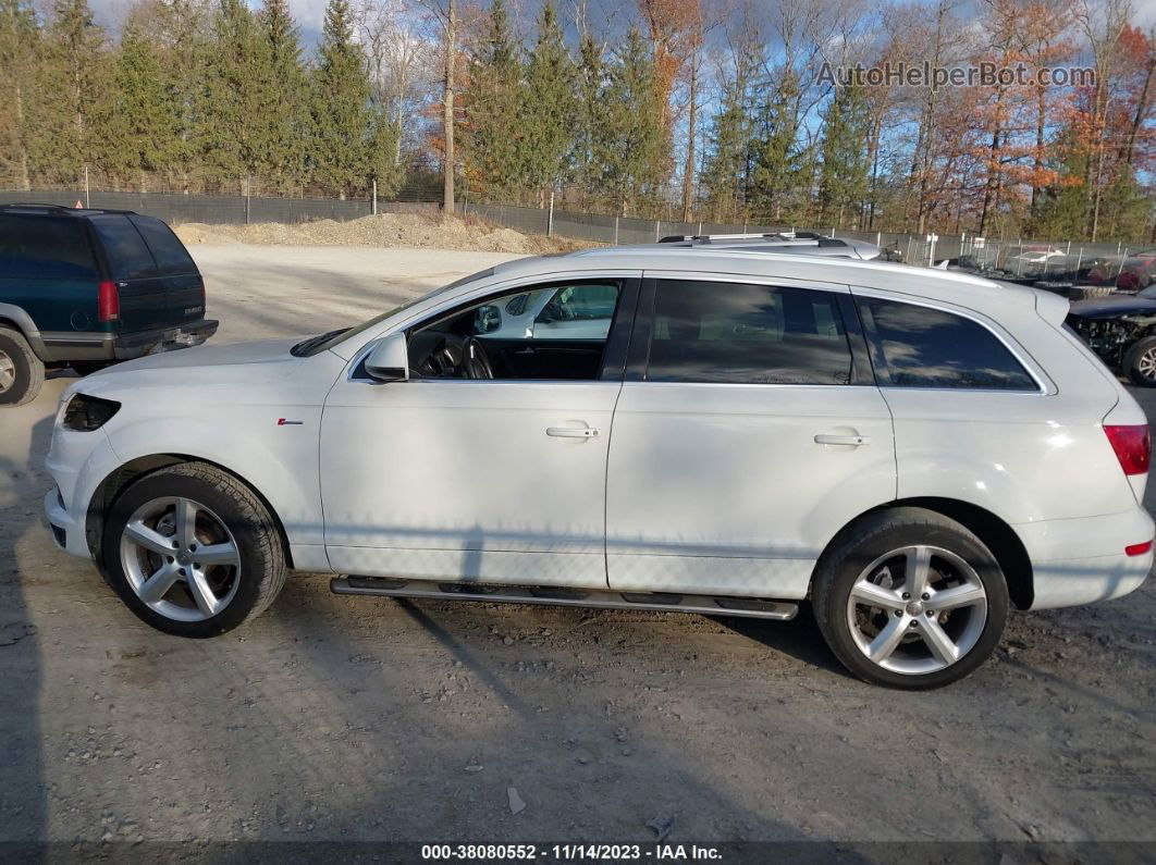 2015 Audi Q7 3.0t S Line Prestige White vin: WA1DGAFE0FD001179