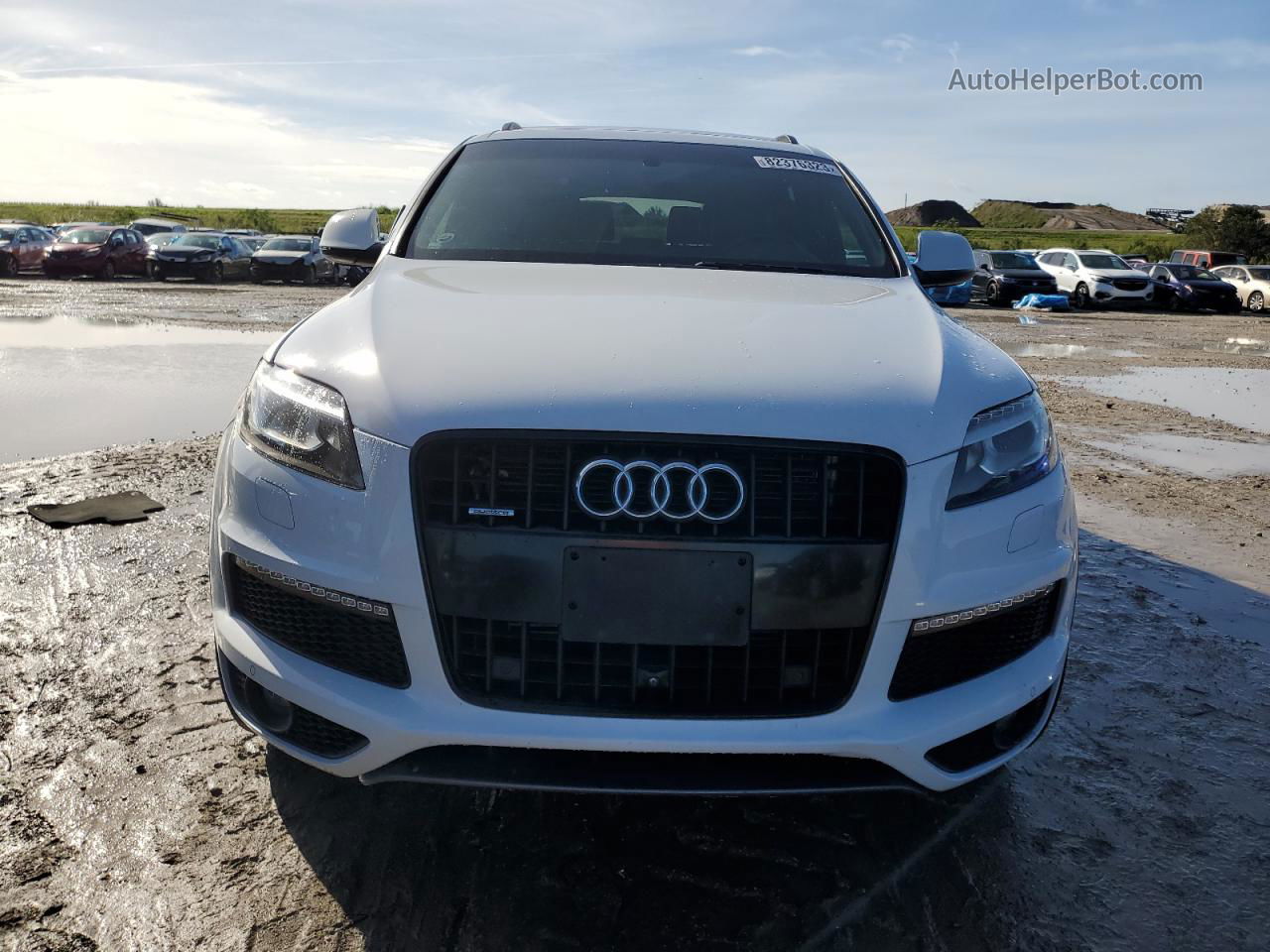 2015 Audi Q7 Prestige Белый vin: WA1DGAFE0FD012747