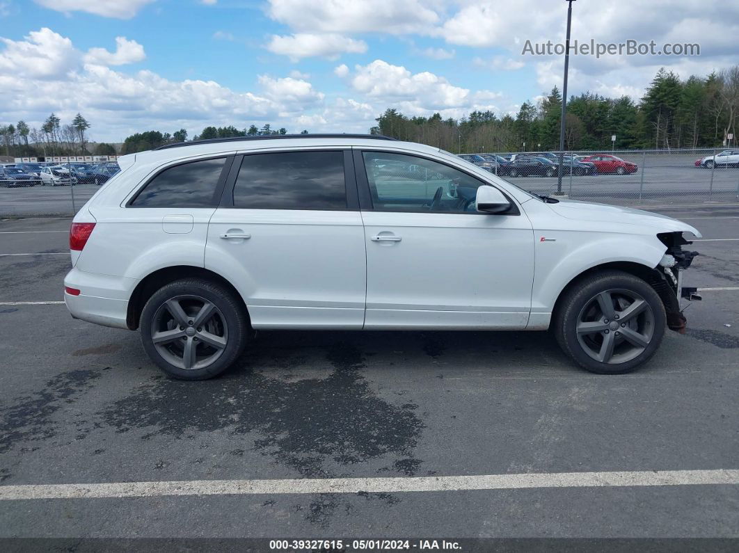 2015 Audi Q7 3.0t S Line Prestige White vin: WA1DGAFE0FD018001