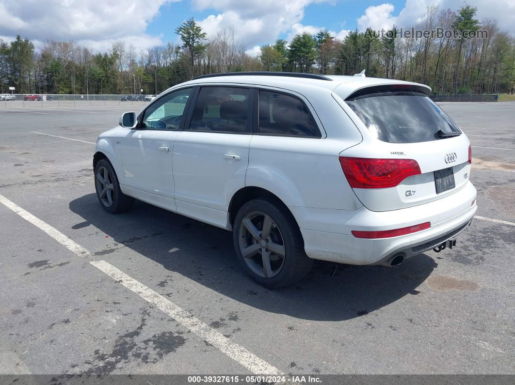 2015 Audi Q7 3.0t S Line Prestige White vin: WA1DGAFE0FD018001