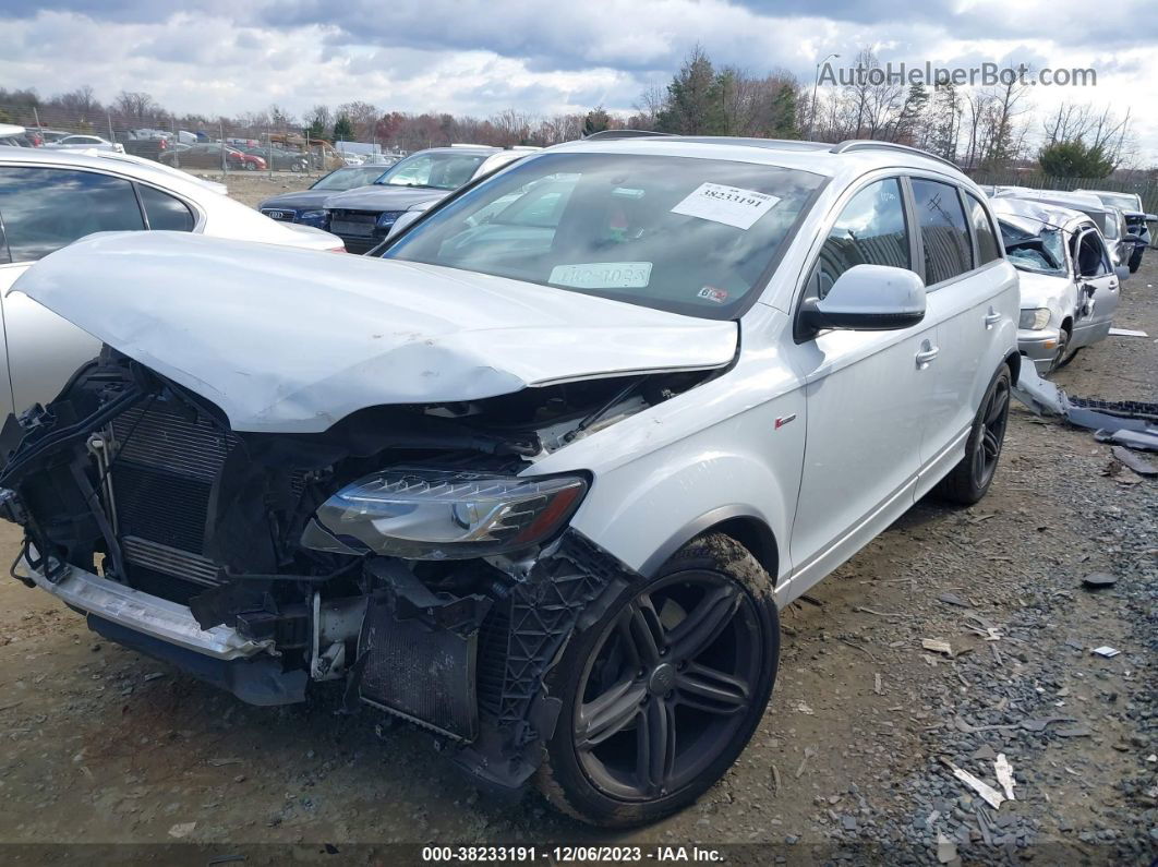 2015 Audi Q7 3.0t S Line Prestige White vin: WA1DGAFE0FD021416