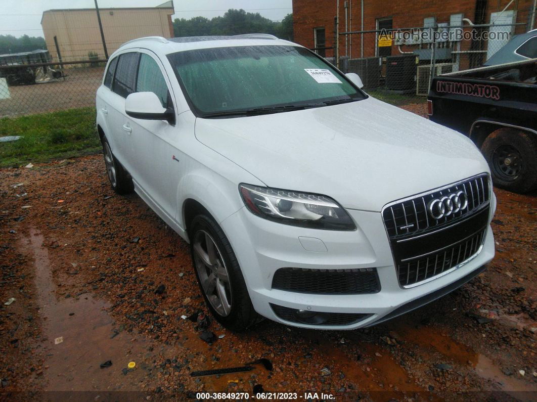 2015 Audi Q7 3.0t S Line Prestige Белый vin: WA1DGAFE0FD022114