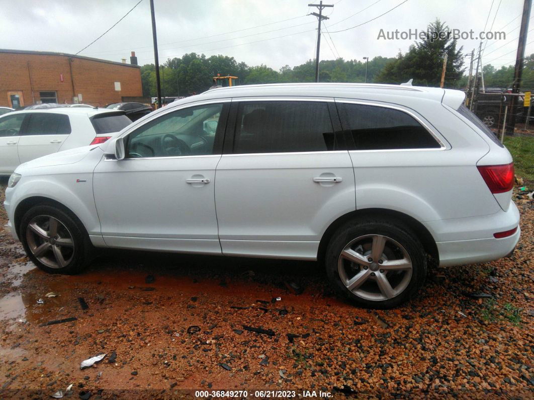 2015 Audi Q7 3.0t S Line Prestige White vin: WA1DGAFE0FD022114