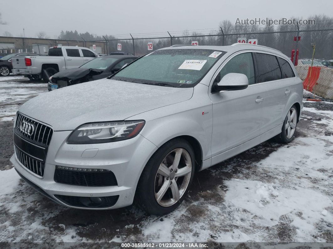 2015 Audi Q7 3.0t S Line Prestige Серебряный vin: WA1DGAFE1FD004477