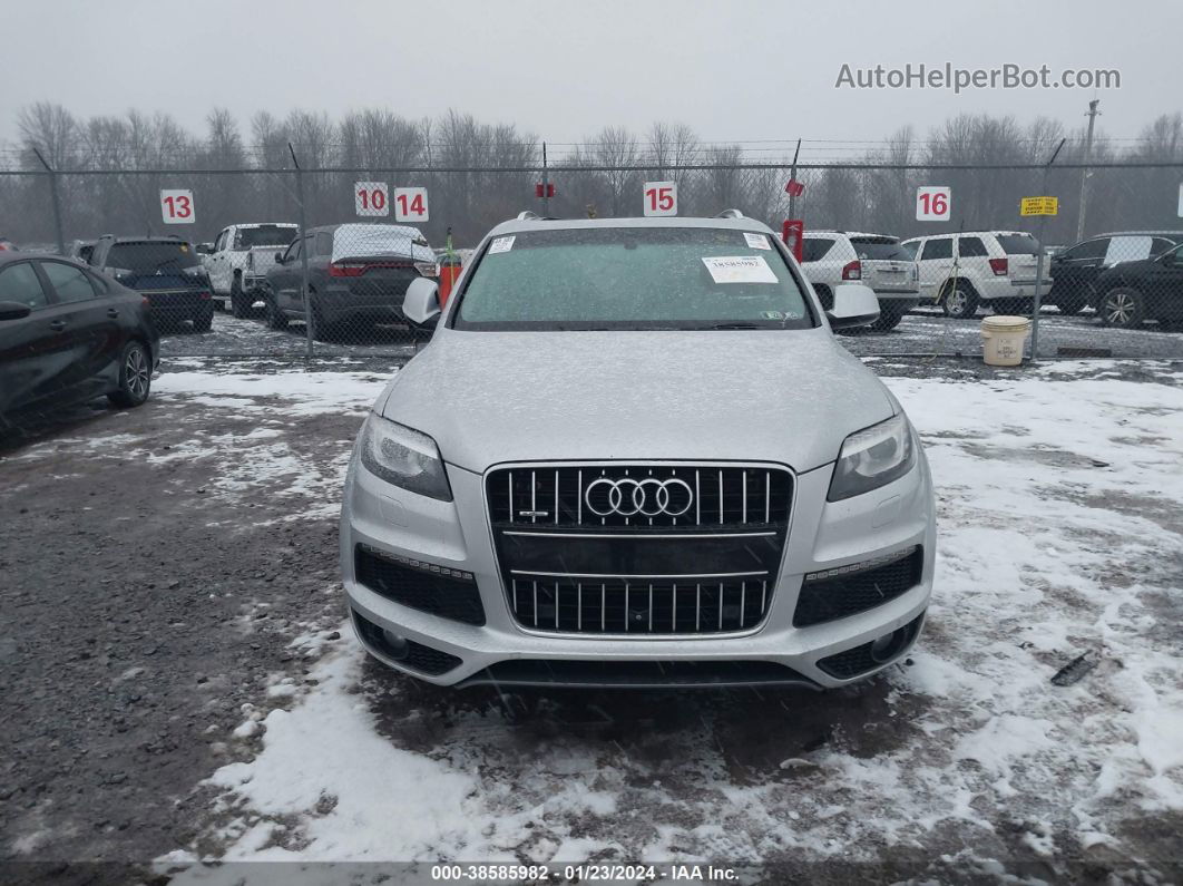 2015 Audi Q7 3.0t S Line Prestige Серебряный vin: WA1DGAFE1FD004477