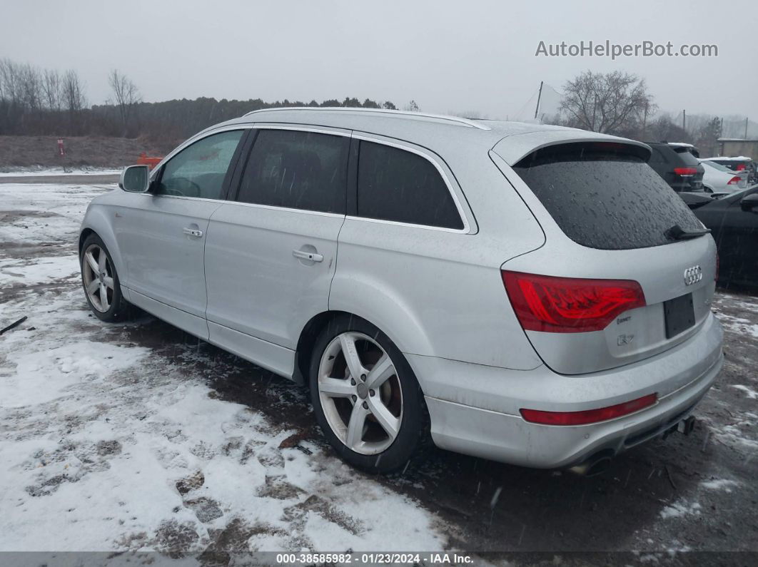 2015 Audi Q7 3.0t S Line Prestige Silver vin: WA1DGAFE1FD004477