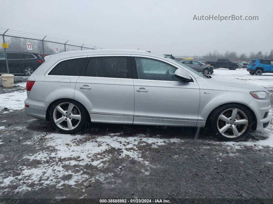 2015 Audi Q7 3.0t S Line Prestige Серебряный vin: WA1DGAFE1FD004477