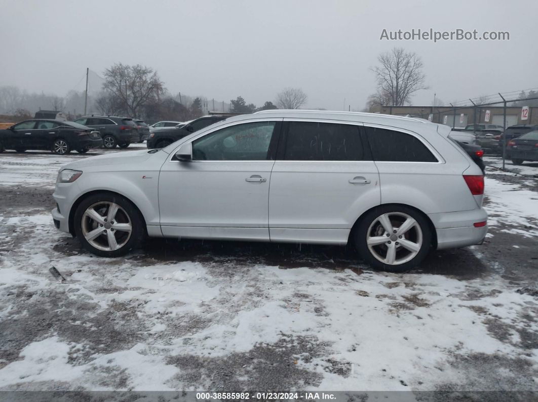 2015 Audi Q7 3.0t S Line Prestige Серебряный vin: WA1DGAFE1FD004477