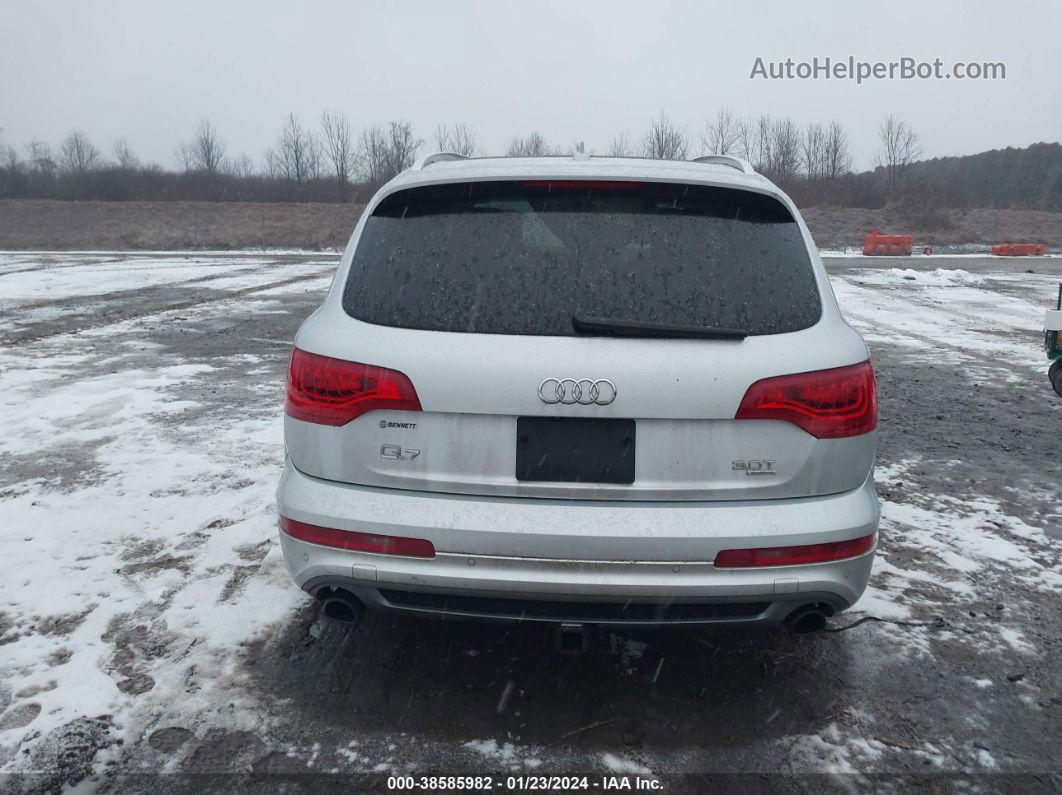 2015 Audi Q7 3.0t S Line Prestige Серебряный vin: WA1DGAFE1FD004477