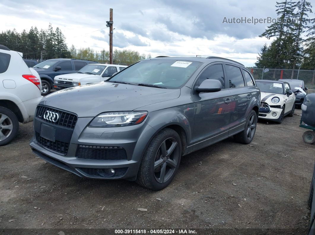 2015 Audi Q7 3.0t S Line Prestige Gray vin: WA1DGAFE3FD005551