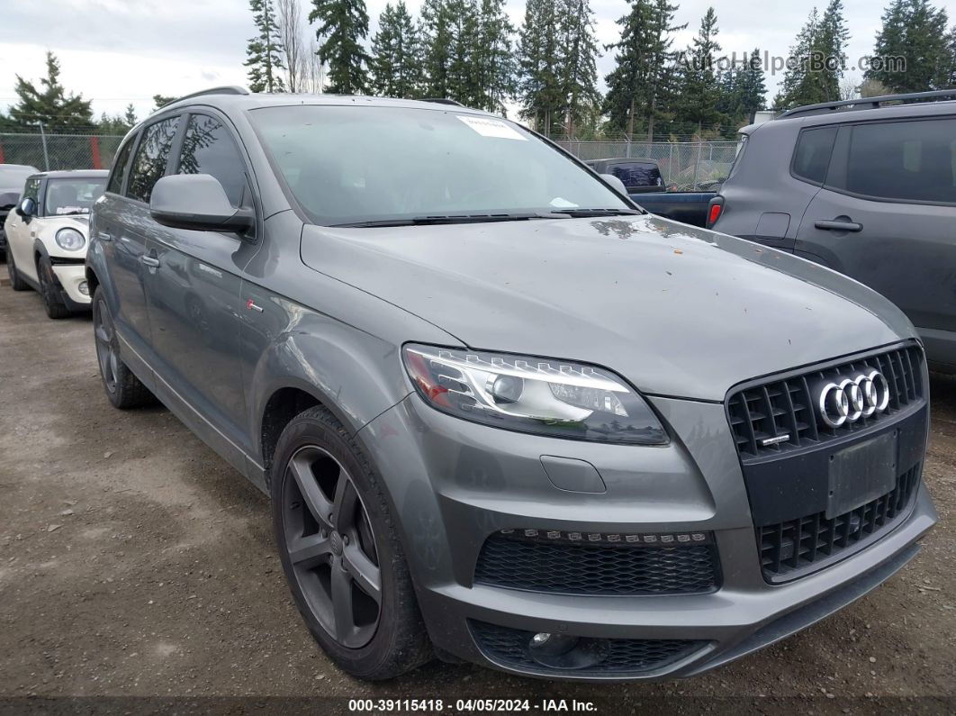 2015 Audi Q7 3.0t S Line Prestige Gray vin: WA1DGAFE3FD005551