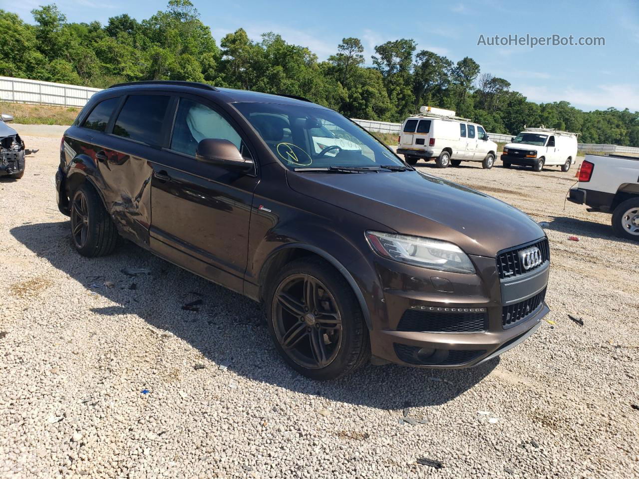 2015 Audi Q7 Prestige Коричневый vin: WA1DGAFE4FD026554