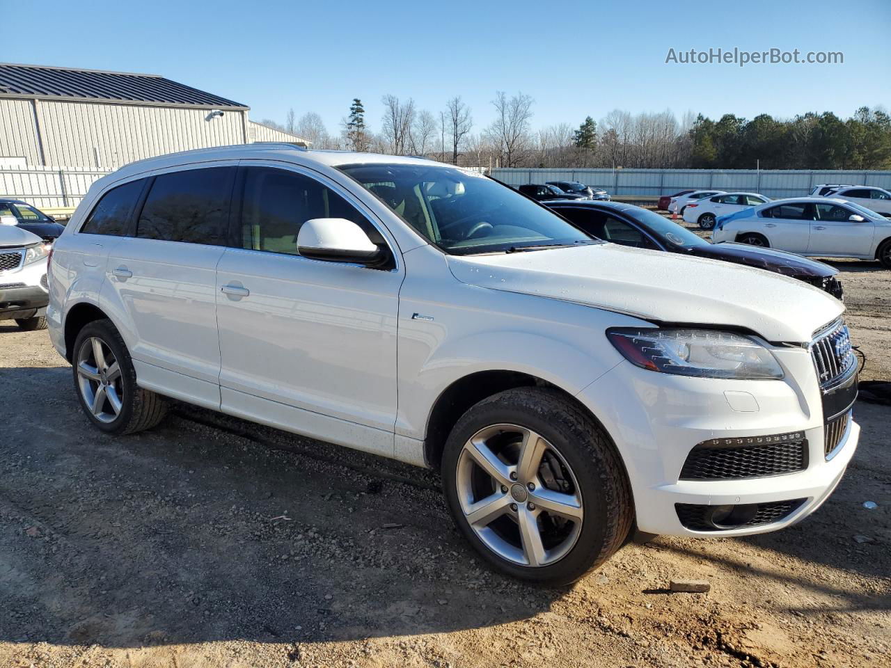 2015 Audi Q7 Prestige Белый vin: WA1DGAFE7FD001938