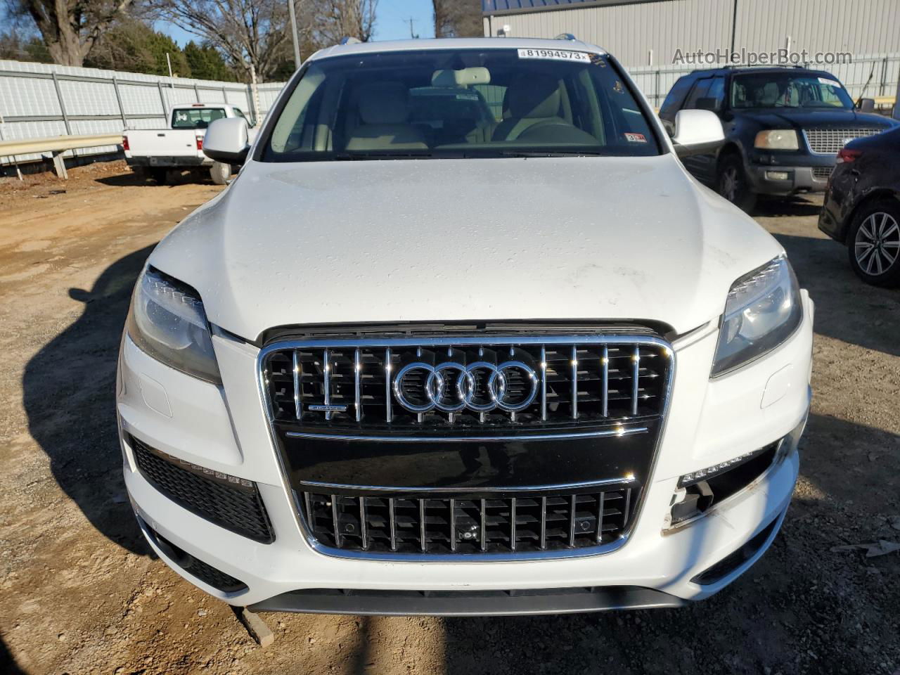 2015 Audi Q7 Prestige Белый vin: WA1DGAFE7FD001938