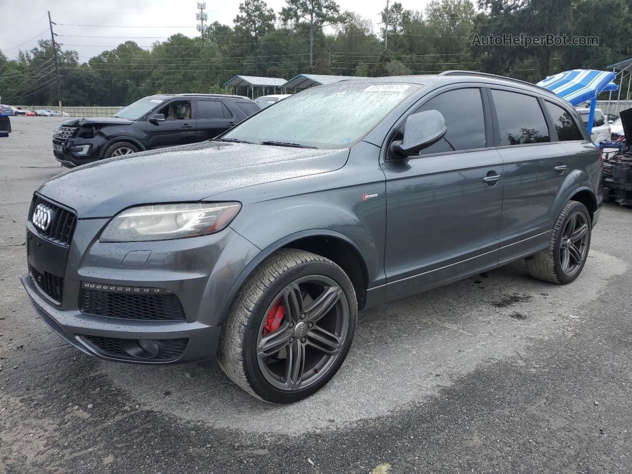 2015 Audi Q7 Prestige Серый vin: WA1DGAFE9FD010947