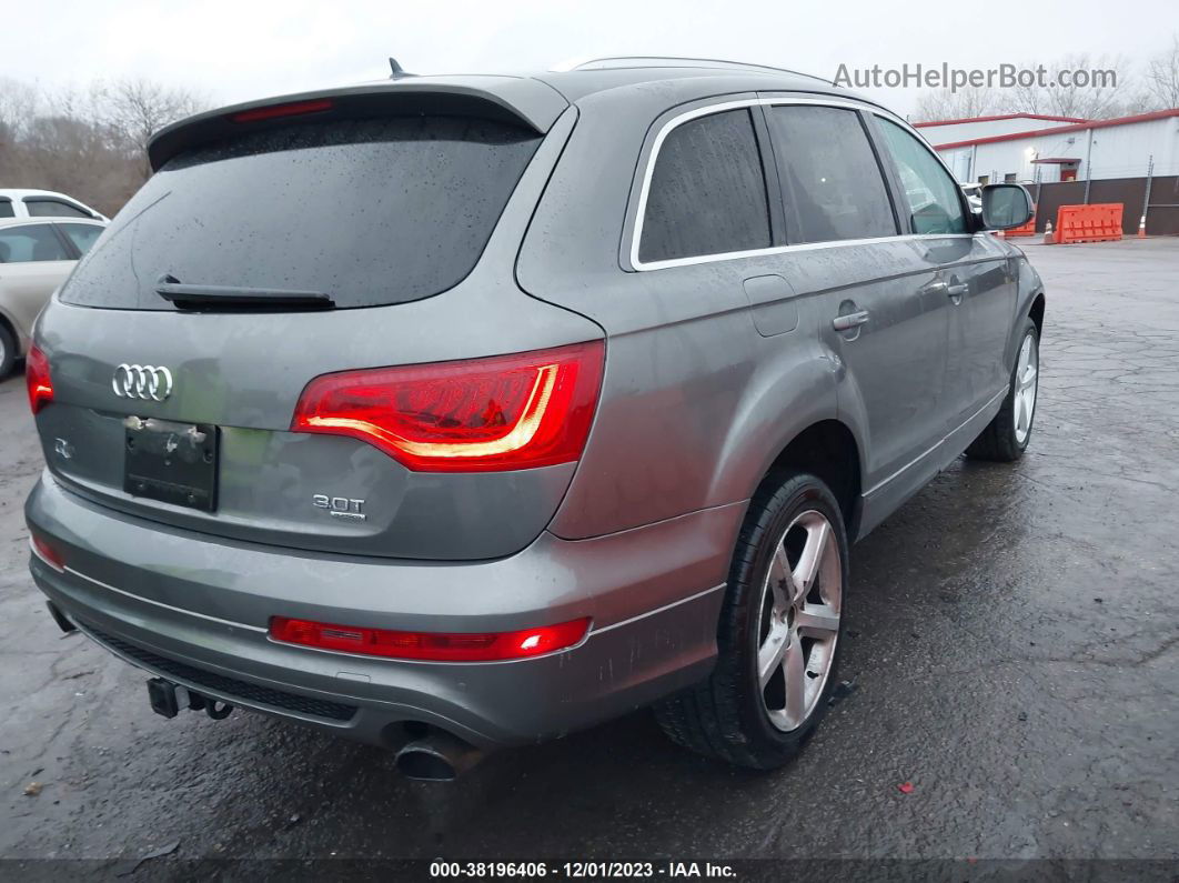 2015 Audi Q7 3.0t S Line Prestige Gray vin: WA1DGAFE9FD025870