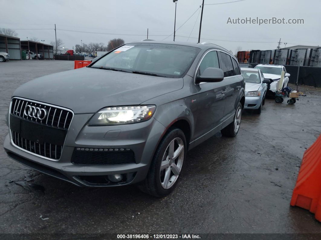 2015 Audi Q7 3.0t S Line Prestige Gray vin: WA1DGAFE9FD025870