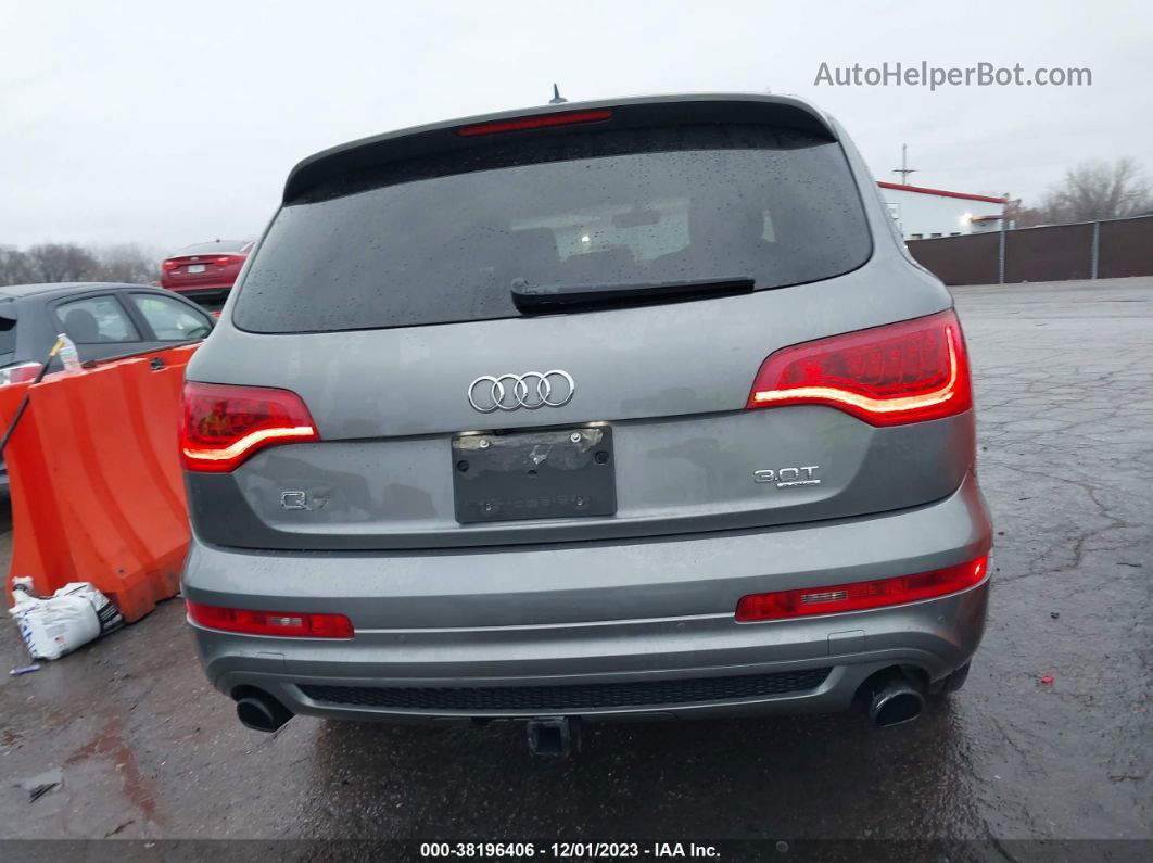 2015 Audi Q7 3.0t S Line Prestige Gray vin: WA1DGAFE9FD025870