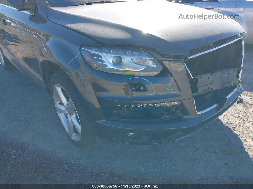 2015 Audi Q7 3.0t S Line Prestige Dark Brown vin: WA1DGAFEXFD004557