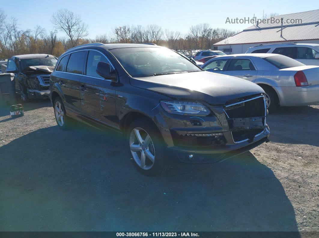 2015 Audi Q7 3.0t S Line Prestige Dark Brown vin: WA1DGAFEXFD004557