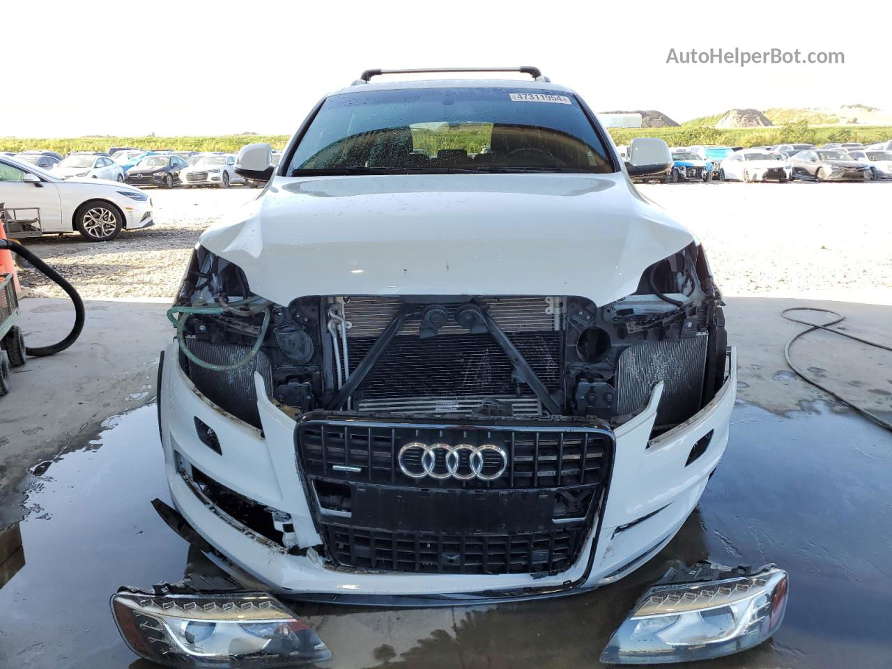 2015 Audi Q7 Prestige White vin: WA1DGAFEXFD008527