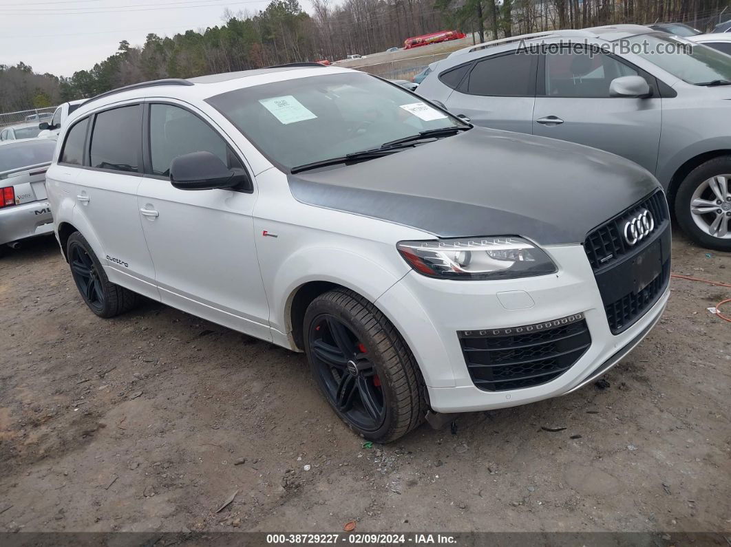 2015 Audi Q7 3.0t S Line Prestige White vin: WA1DGAFEXFD031936