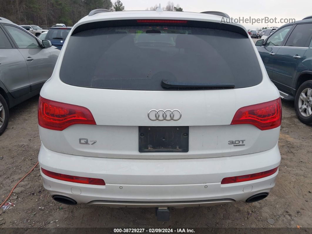 2015 Audi Q7 3.0t S Line Prestige Белый vin: WA1DGAFEXFD031936