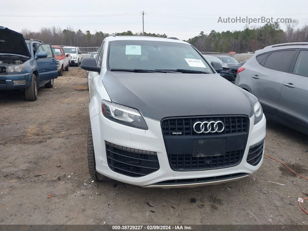 2015 Audi Q7 3.0t S Line Prestige Белый vin: WA1DGAFEXFD031936