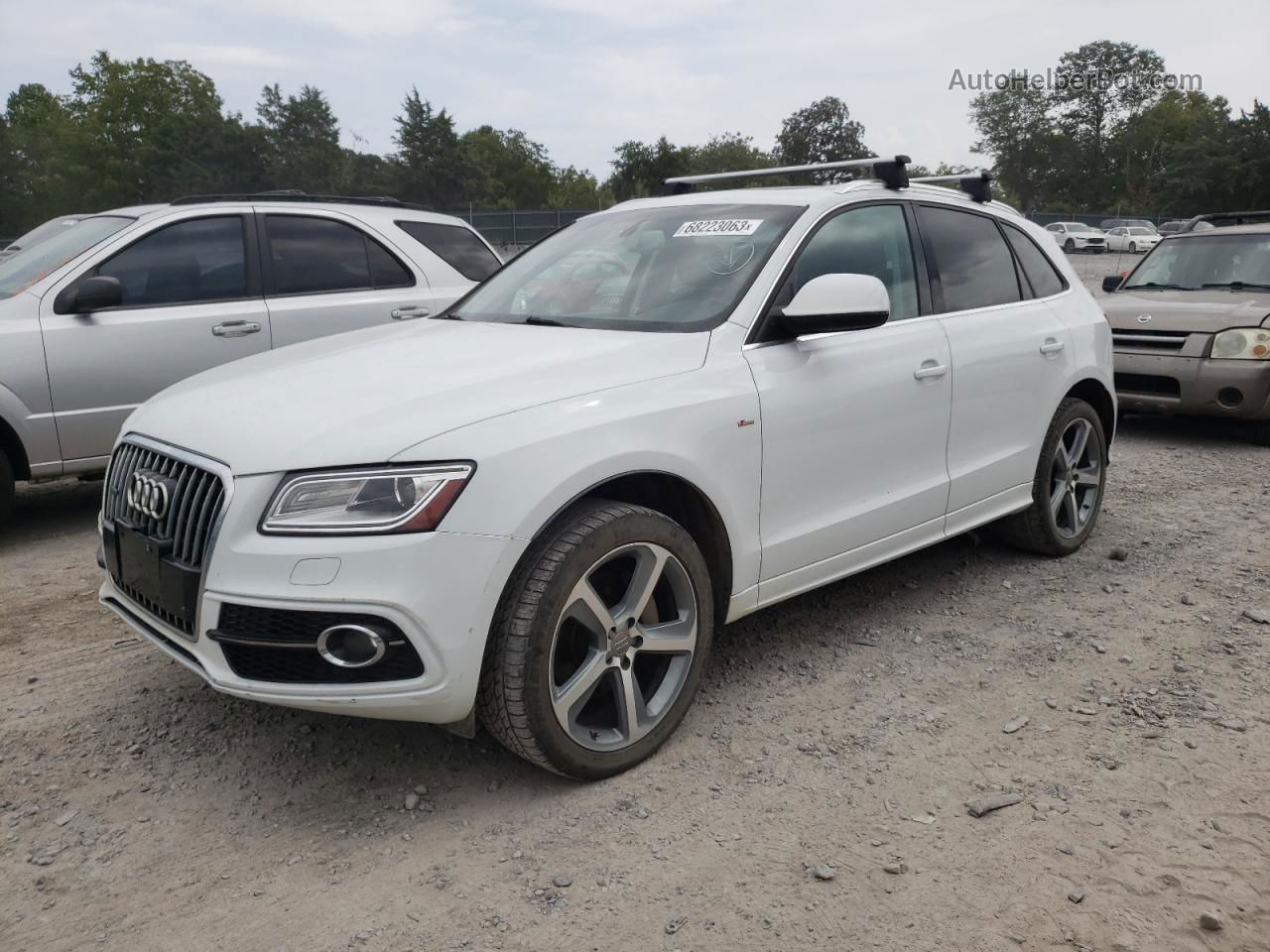 2014 Audi Q5 Premium Plus White vin: WA1DGAFP0EA044311