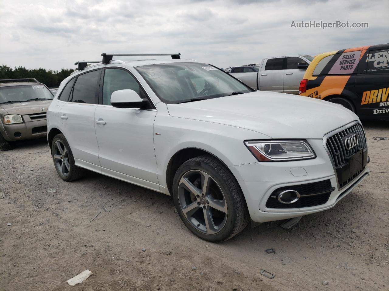 2014 Audi Q5 Premium Plus White vin: WA1DGAFP0EA044311