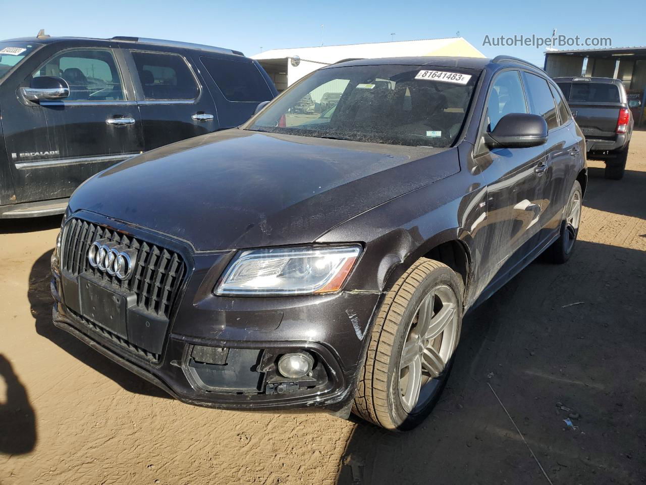 2014 Audi Q5 Premium Plus Gray vin: WA1DGAFP1EA043720