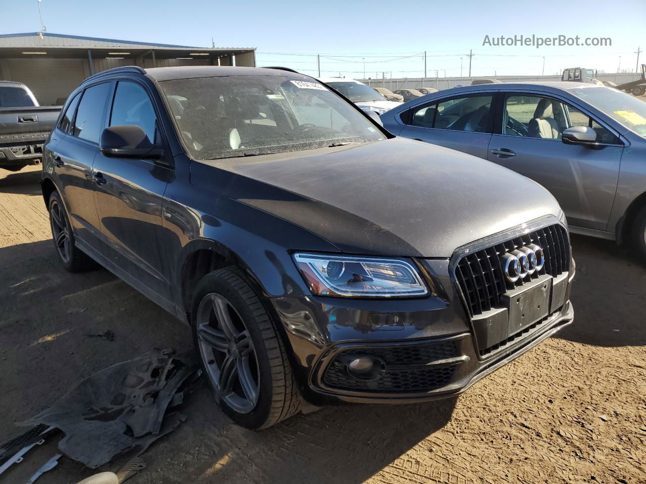 2014 Audi Q5 Premium Plus Gray vin: WA1DGAFP1EA043720