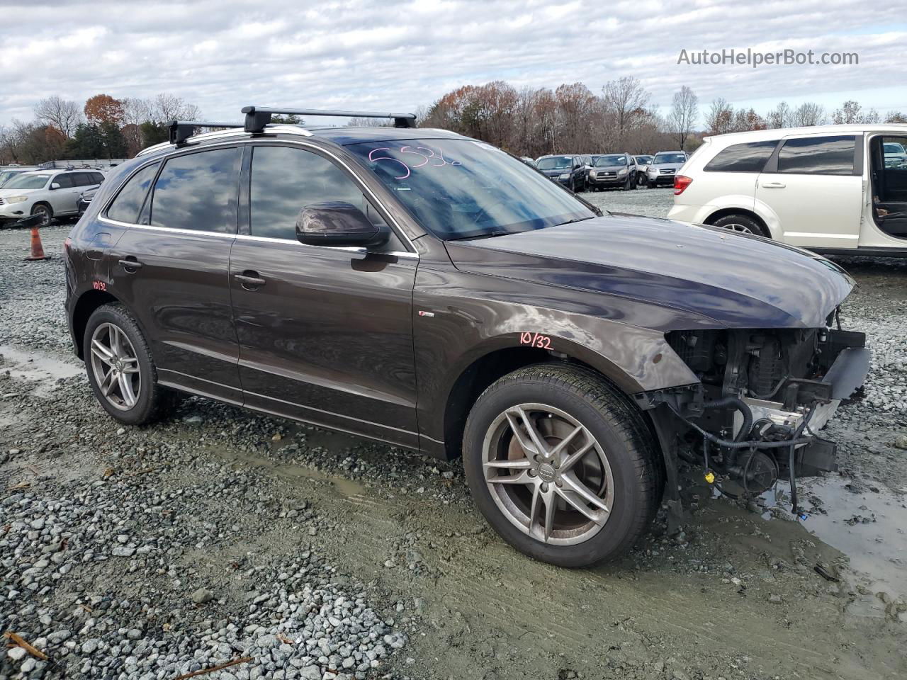 2014 Audi Q5 Premium Plus Brown vin: WA1DGAFP2EA055861