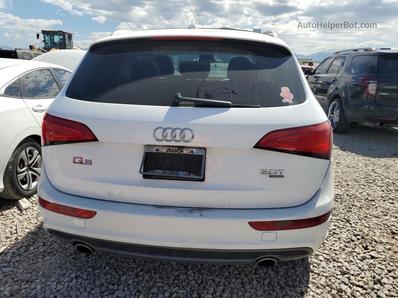 2014 Audi Q5 Premium Plus White vin: WA1DGAFP4EA077778