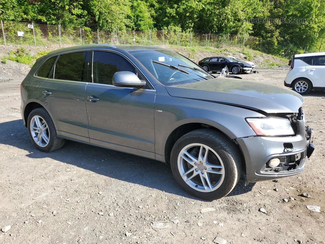 2014 Audi Q5 Premium Plus Gray vin: WA1DGAFP4EA100704