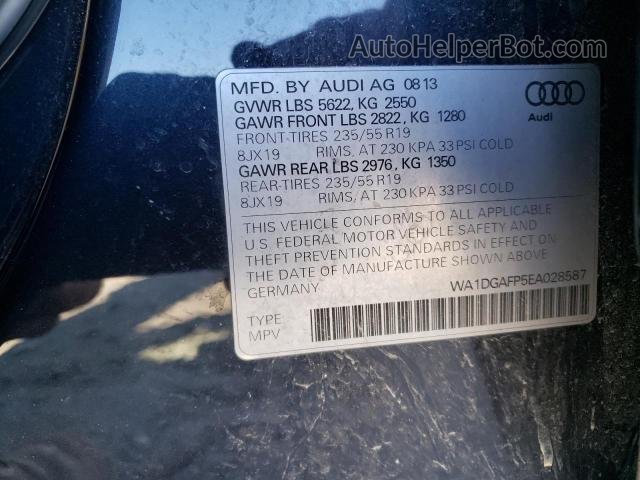 2014 Audi Q5 Premium Plus Синий vin: WA1DGAFP5EA028587