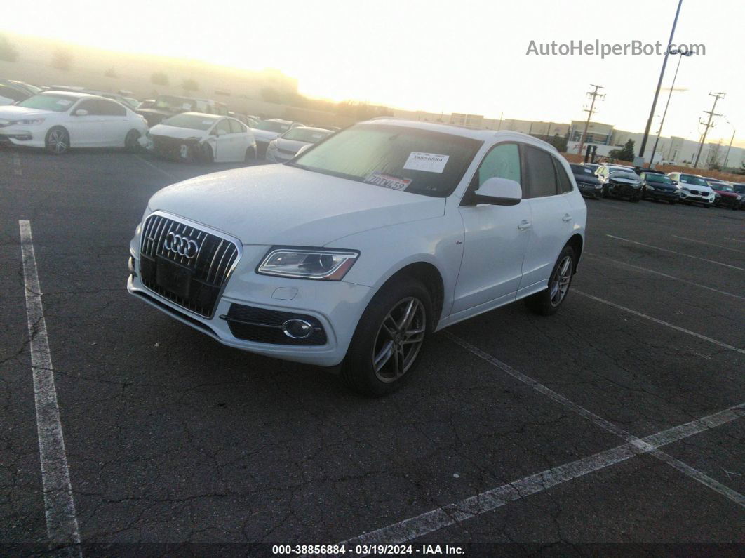 2014 Audi Q5 3.0t Premium Plus White vin: WA1DGAFP5EA041730