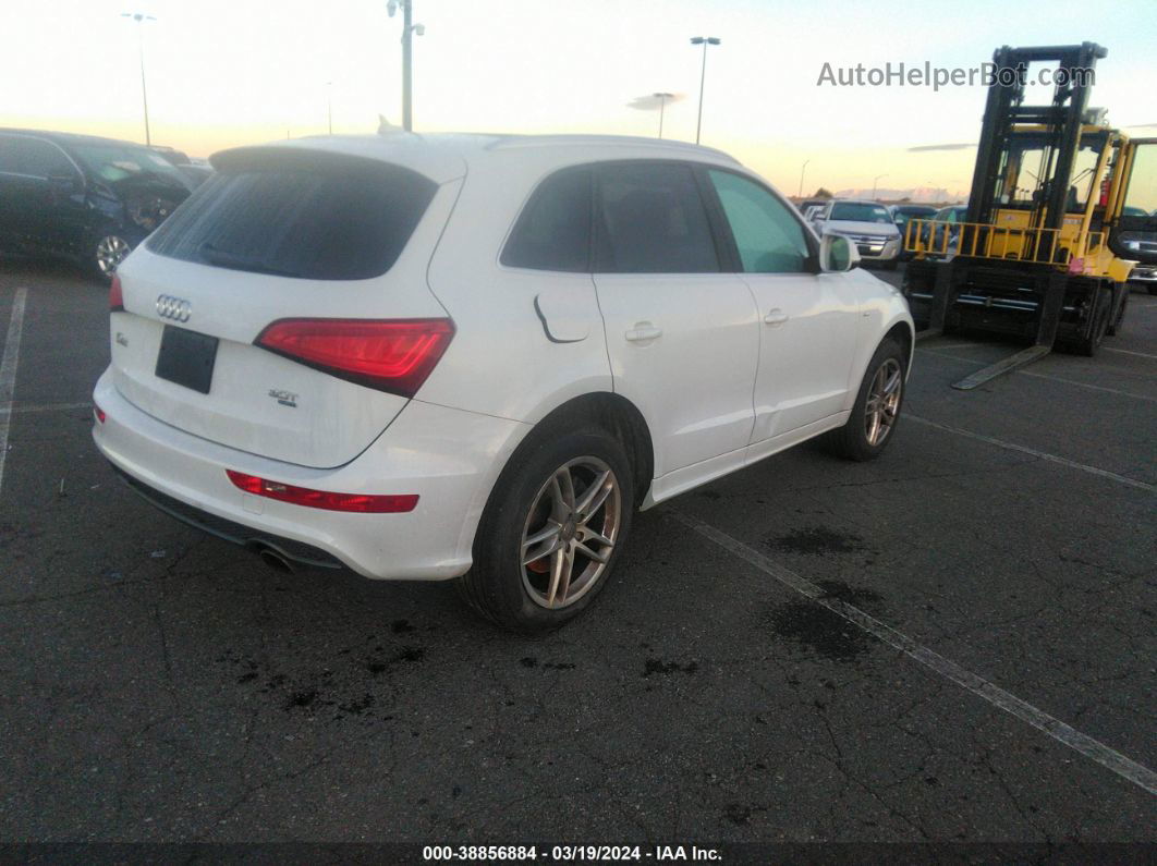 2014 Audi Q5 3.0t Premium Plus White vin: WA1DGAFP5EA041730