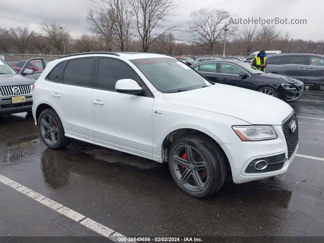 2014 Audi Q5 3.0t Premium Plus White vin: WA1DGAFP5EA048127