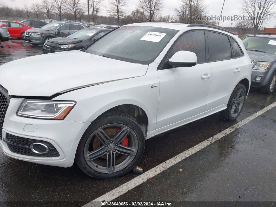 2014 Audi Q5 3.0t Premium Plus White vin: WA1DGAFP5EA048127