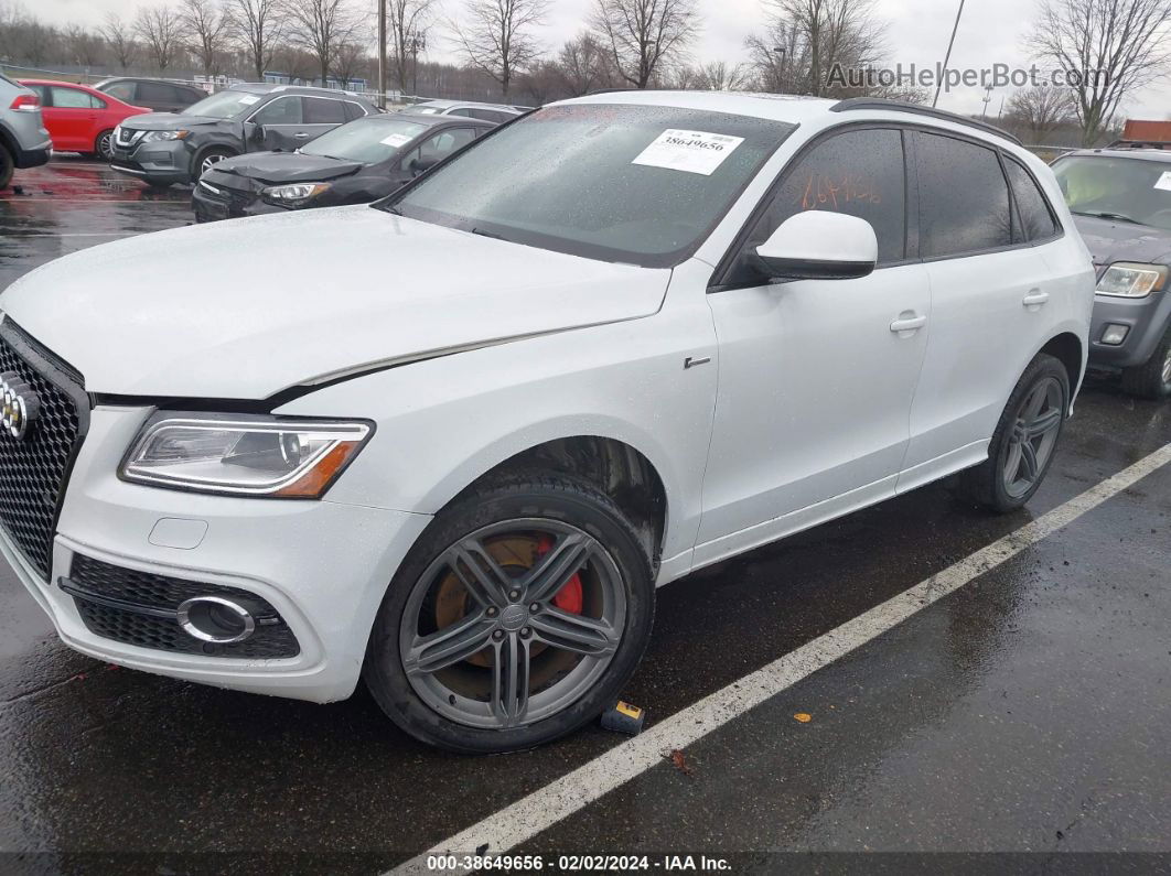 2014 Audi Q5 3.0t Premium Plus White vin: WA1DGAFP5EA048127