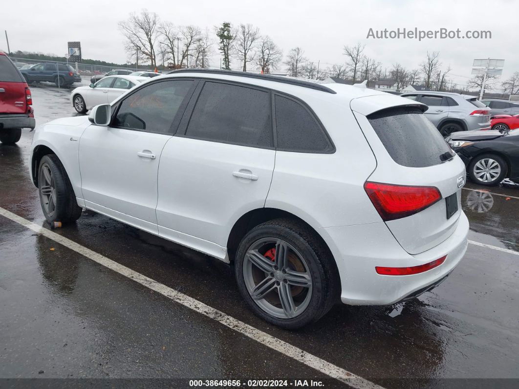 2014 Audi Q5 3.0t Premium Plus White vin: WA1DGAFP5EA048127