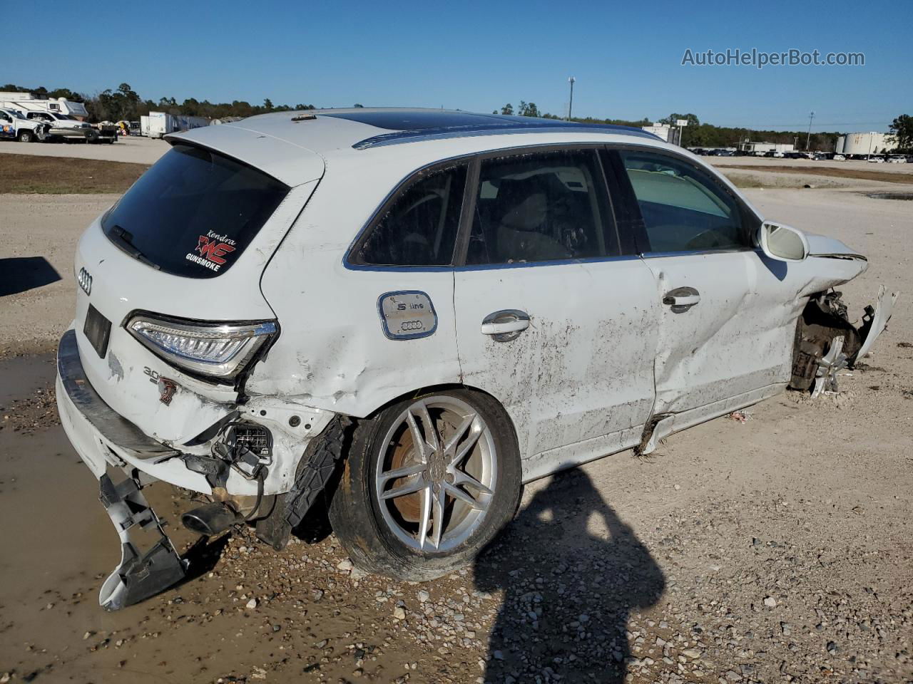 2014 Audi Q5 Premium Plus White vin: WA1DGAFP7EA051465