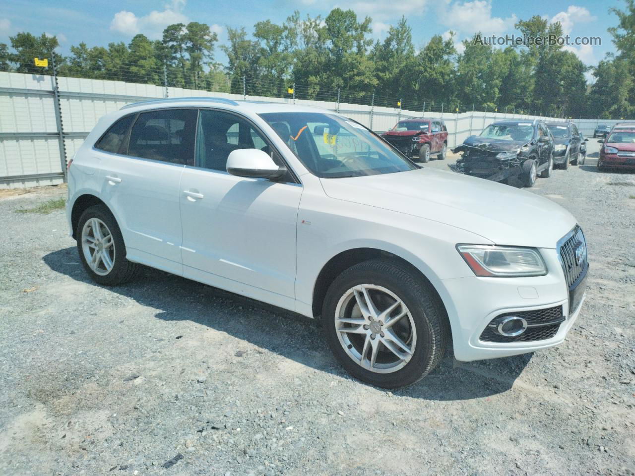 2014 Audi Q5 Premium Plus Белый vin: WA1DGAFP7EA052695